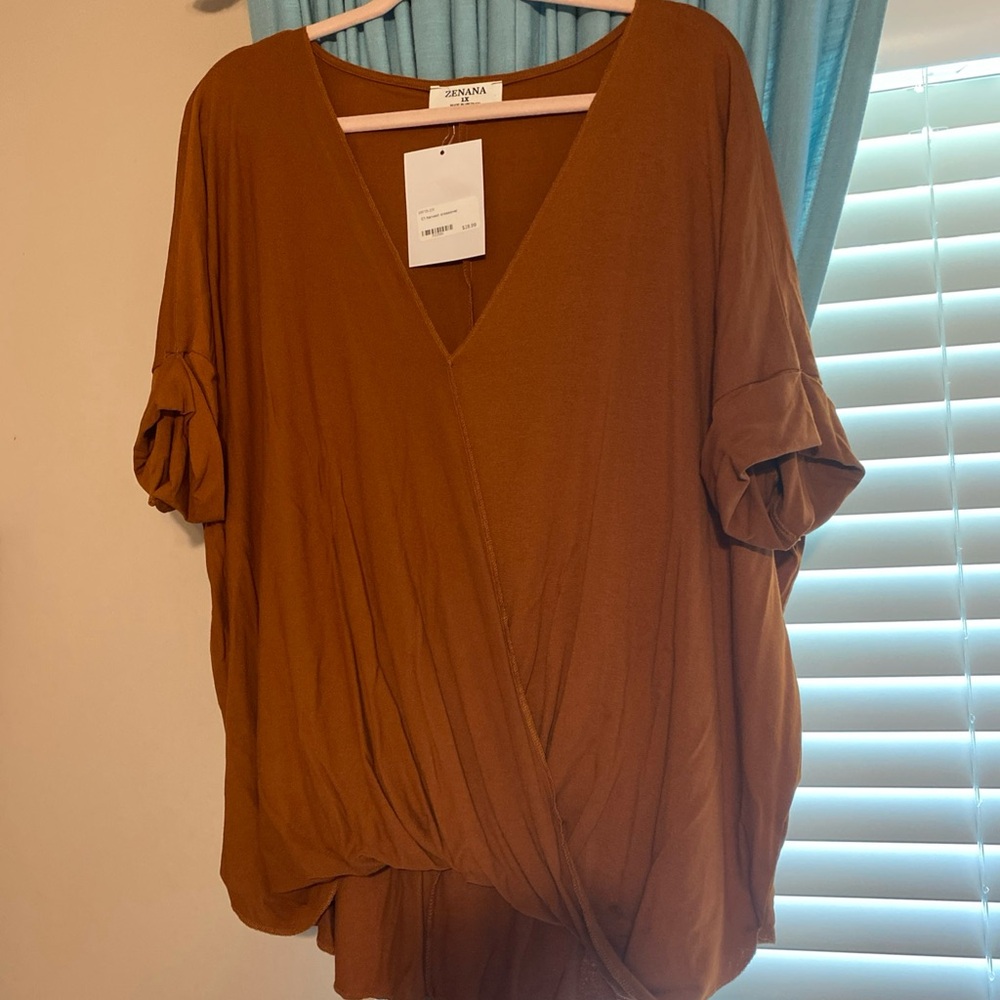 ZENANA1X Rust color new with tags Women's Brown Top